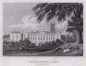 Cirencester Parkı, Gloucestershire (gravür) by Thomas Hosmer Shepherd