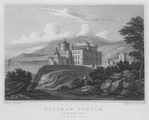 Culzean Kalesi, Güney Doğu Görünümü, Ayrshire (gravür) by Thomas Hosmer Shepherd