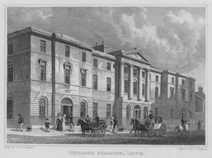 Değişim Binaları, Leith (gravür) by Thomas Hosmer Shepherd
