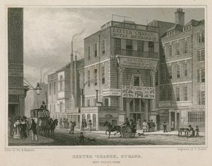 Exeter Change, The Strand, Londra by Thomas Hosmer Shepherd
