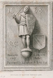 Guy, Warwick Kontu by Thomas Hosmer Shepherd