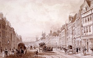 Holborn, Londra, c1830 by Thomas Hosmer Shepherd