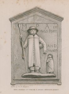 Kral Charles 1. Porter ve Cüce by Thomas Hosmer Shepherd