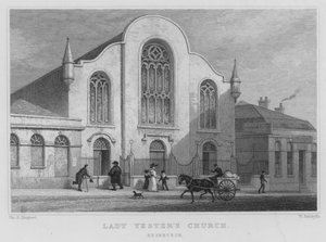 Lady Yester Kilisesi, Edinburgh (gravür) by Thomas Hosmer Shepherd