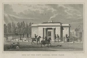 Yeni localardan biri, Hyde Park, Londra by Thomas Hosmer Shepherd