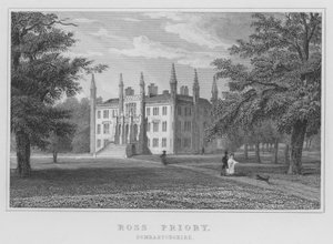 Ross Manastırı, Dumbartonshire (gravür) by Thomas Hosmer Shepherd