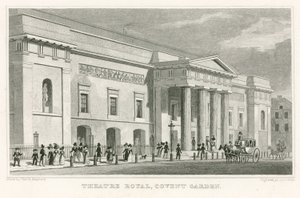 Kraliyet Tiyatrosu, Covent Garden; by Thomas Hosmer Shepherd