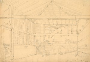 1812 ಟರ್ಕ್ ದಿನಾಂಕದ ರೀಜೆಂಟ್ ಪಾರ್ಕ್‌ನಲ್ಲಿ ಶೆಡ್ by Thomas Hosmer Shepherd