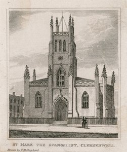 Aziz Mark Kilisesi, Clerkenwell by Thomas Hosmer Shepherd