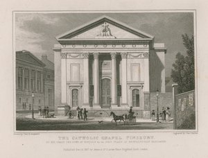 The Catholic chapel in Finsbury  by Thomas Hosmer Shepherd