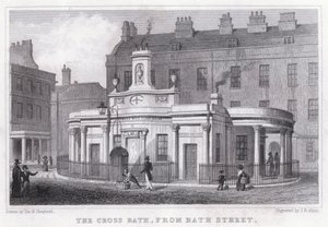 Bath Street'ten Haç Banyosu (gravür) by Thomas Hosmer Shepherd