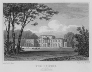 Haining, Kuzey Cephesi, Selkirkshire (gravür) by Thomas Hosmer Shepherd