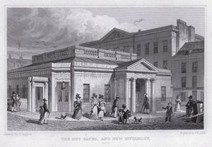 Sıcak Banyolar ve Yeni Revir, Hamam (gravür) by Thomas Hosmer Shepherd
