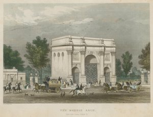 Marble Arch, Hyde Park Corner, Londra by Thomas Hosmer Shepherd