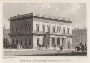 Yeni Athenaeum, Waterloo Place, Londra by Thomas Hosmer Shepherd