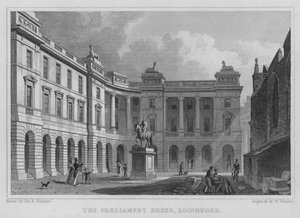 Parlamento Binası, Edinburgh (gravür) by Thomas Hosmer Shepherd