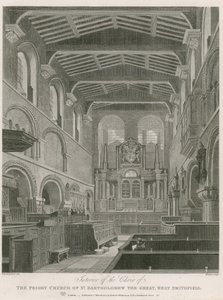 Büyük Aziz Bartholomew Manastırı Kilisesi, Batı Smithfield by Thomas Hosmer Shepherd
