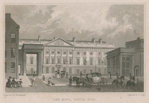 Kraliyet Darphanesi, Tower Hill, Londra by Thomas Hosmer Shepherd