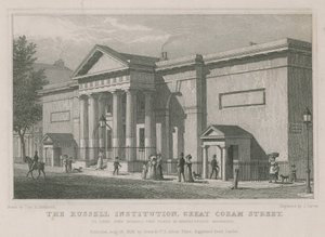 Russell Enstitüsü, Great Coram Street, Londra by Thomas Hosmer Shepherd