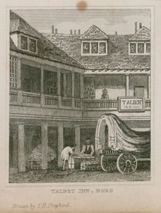 Tabard Inn, Southwark by Thomas Hosmer Shepherd