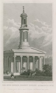 Yeni kilise, Regent Meydanı, Sidmouth Caddesi by Thomas Hosmer Shepherd