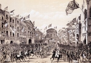 Napolyon III ve İmparatoriçe Eugenie'nin Kenti Ziyareti, 19 Nisan 1855 by Thomas Hosmer Shepherd