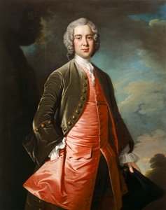 İbrahim Acworth Av. c.1745 (tuval üzerine yağlı boya) by Thomas Hudson