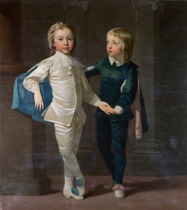 Sir Edward Hulse, 3. Baronet ve kardeşi Samuel Hulse, c.1758