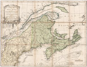 Jefferys'in Nova Scotia Haritası