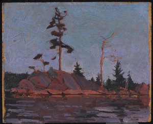 Algonquin Park, 1916 (kompozit odun hamuru tahtası üzerinde yağ) by Tom Thomson
