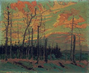 Gün Batımında Yanmış Toprak, 1915 by Tom Thomson