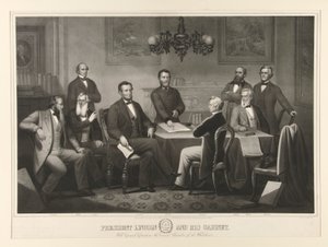 Başkan Lincoln ve Kabinesi by Thomas Kelly
