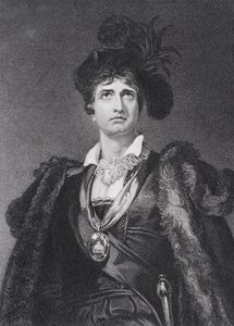 John Philip Kemble, Hamlet rolünde, G. Adcock tarafından oyulmuş by Thomas Lawrence