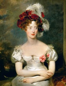 Napoli Prensesi Caroline ve Sicilya 1798-1870, Düşes de Berry by Thomas Lawrence