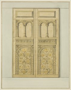 Oyma İç Kapı Kulesi Girişi, St John Kilisesi (kağıt üzerine sulu boya) by Thomas Leeson the Elder Rowbotham