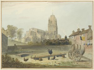 kuzey-doğudan St Mary Redcliffe Kilisesi by Thomas Leeson the Elder Rowbotham