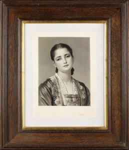 Anita (mezzotint) by Thomas Lewis Atkinson