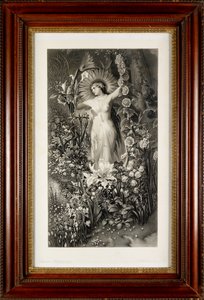 Flora (gravür) by Thomas Lewis Atkinson