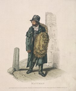 Eşyalarını omzunda taşıyan Matt satıcısı, 1820