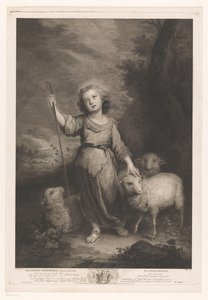 Kuzu ile genç çoban İyi Çoban, Papaz Bonusu (nesne üzerindeki başlık) by Thomas Major