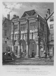 Guildhall, Exeter (gravür)