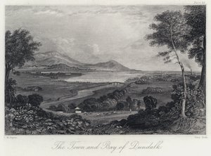 Dundalk Kasabası ve Körfezi (gravür)