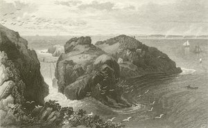 Carrick A Rede, Antrim Sahili, İrlanda by Thomas Mann Baynes