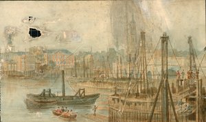 13 parça halinde Thames Nehri Panoraması, Kuzey Yakası by Thomas Mann Baynes