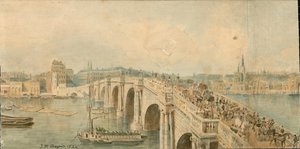 13 parça halinde Thames Nehri Panoraması, Kuzey Yakası by Thomas Mann Baynes