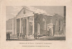 St. Paul Covent Garden Harabeleri by Thomas Medland