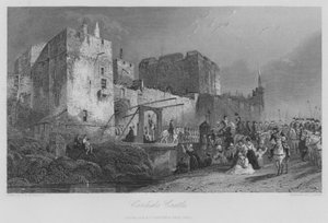 Carlisle Kalesi (gravür) by Thomas Miles II Richardson