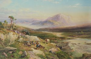 Çekimin Sonu, Loch Maree (kağıt üzerine sulu boya)