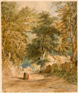 Manzara - Figürlü Şerit (kağıt üzerine gövde rengi ve sulu boya (gemide)) by Thomas Miles Richardson