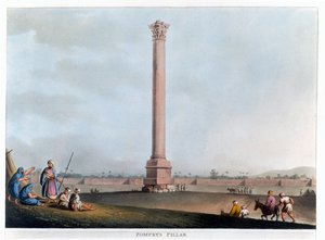 Pompey Sütunu, İskenderiye, Mısır, 1802